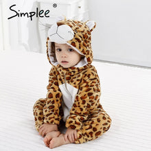 Load image into Gallery viewer, Baby Sleepwear Boys Girls Cosplay Cartoon Stitch Cat Rabbit Panda Winter Hooded Children Clothes Infant Jumpsuits